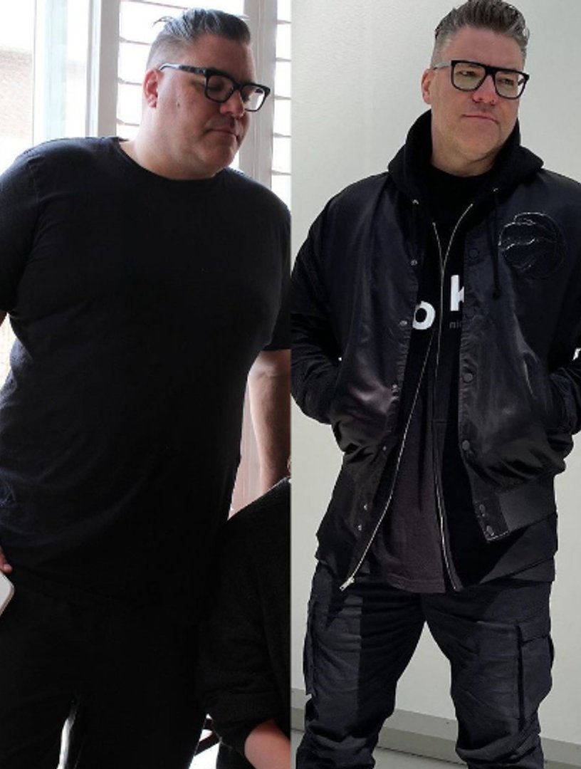 Client Brian's before and after
transformation