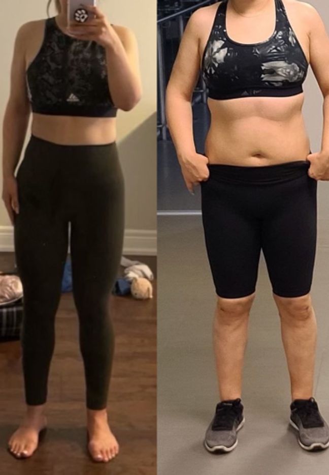 Fat loss after personal training in
          North York with Champs Club