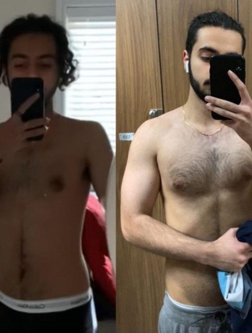 Client Brian's before and after
transformation